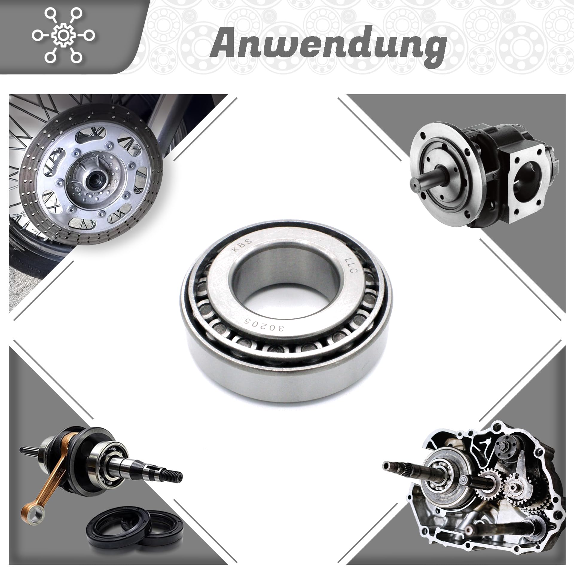 Cuscinetto A Rulli 30205 25x52x16.25 Mm Cuscinetto A Rulli Conico TIMKEN 30205 - Dimensioni 25x52x16.25mm, Qualità Top Cuscinetto Metrico Industriale - Foto 3