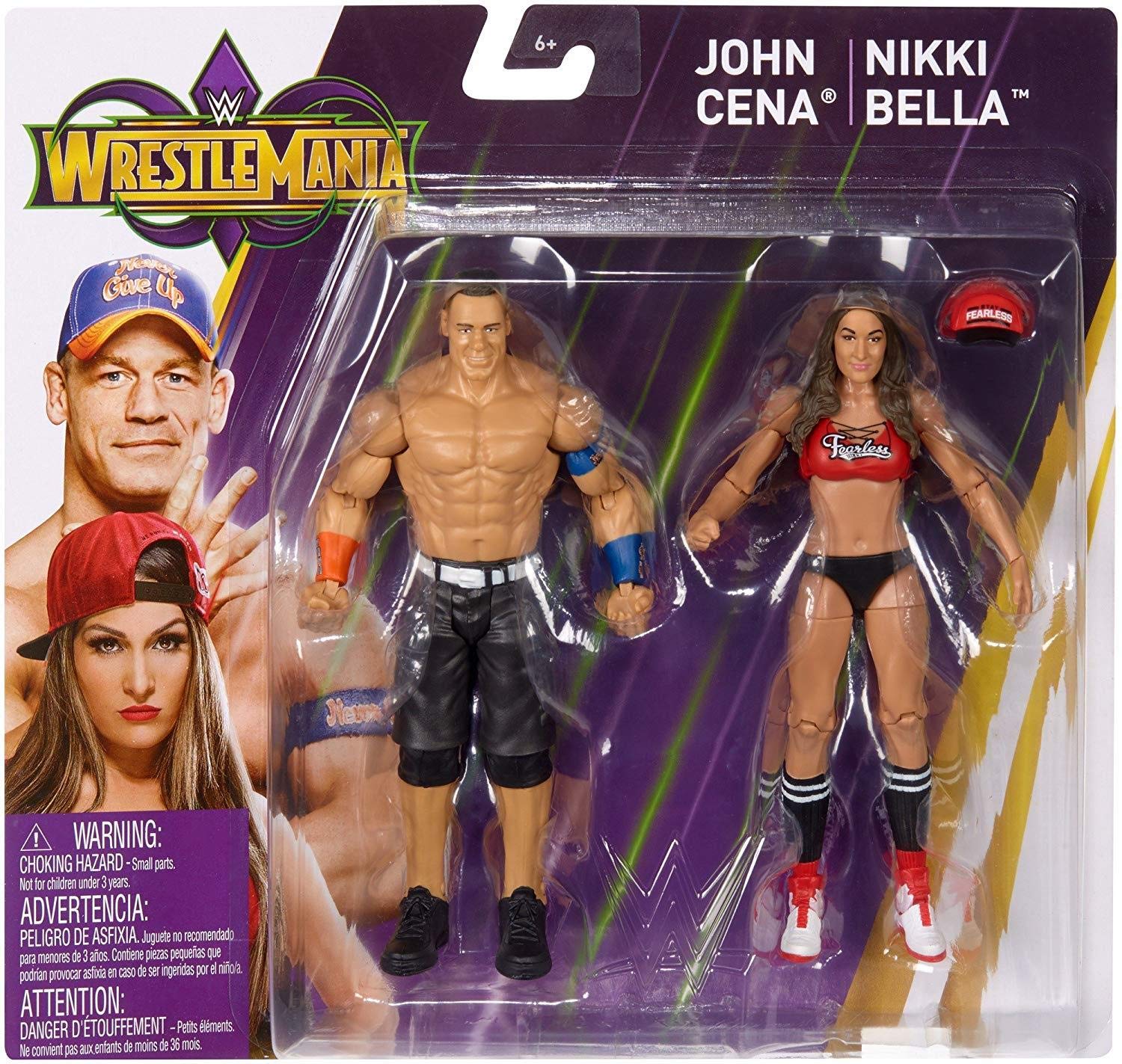 Amazon.com: WWE John Cena & Nikki Bella 2-Pack : Sports & Outdoors