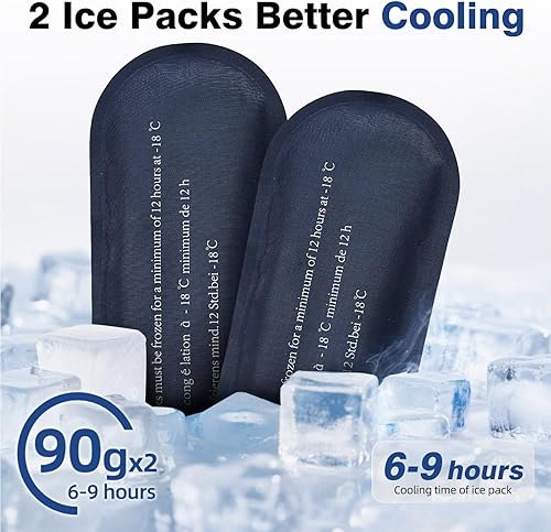 Miniatura 3 de apollo walker Estuche de viaje para medicamentos diabéticos con bolsas de hielo y forro de aislamiento, funda de viaje para insulina aprobada por la