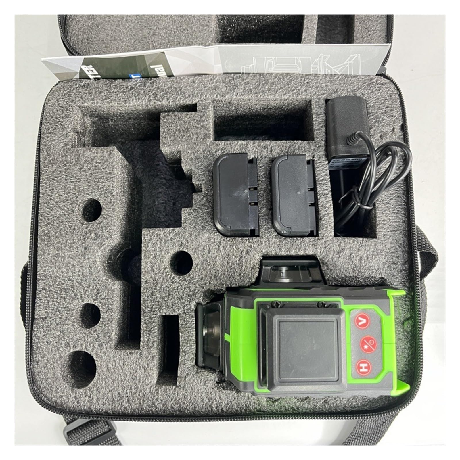 Livello laser, Livella Laser A Linee Incrociate 3D 360° 12 Strumenti Autolivellanti,per la lavorazione del legno(B-Set)