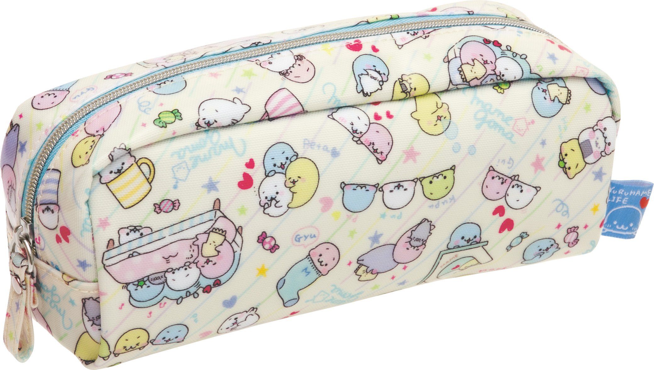 San-X Mamegoma Pen Pouch/Cosmetic Bag Yurumame Life PY63701