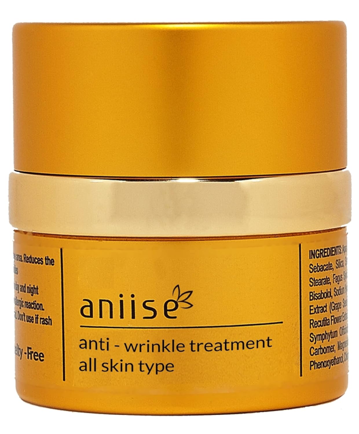 Anti-Wrinkle Treatment Cream for Face and Neck | Hydrating & Firming Moisturizer with Shea Butter, Plant-Based Squalene & Natural Oils | Smooths Fine Lines | For all Skin Types | 1 oz (30 mL)