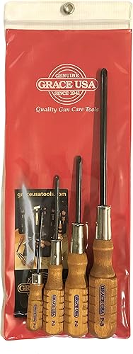 Miniatura 2 de Grace USA Juego de destornilladores Phillips de 4 piezas (0, 1, 2, 3 Phillips) - GRSDP4 - Herramientas y accesorios de armero