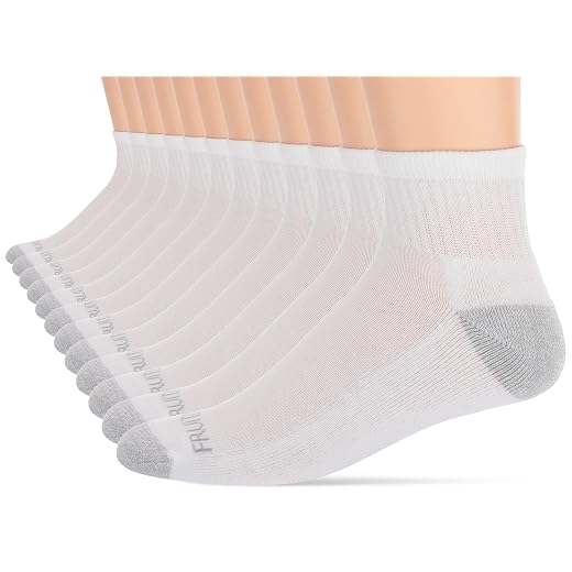 Fruit of the Loom Men's 12 Pair Pack Dual Defense Cushioned Socks