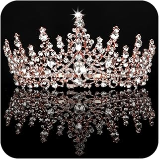 COCIDE Tiara and Crown for Women Crystal Queen Crown Rhinestone Tiara for Girl Bride Wedding Hair Accessories for Bridal Birthday Party Prom for Halloween Cos-play Costume Christmas
