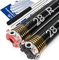 Vista 27 de Par de resortes de torsión para puerta de garaje de 2" juego con barras de bobinado antideslizantes y guantes, electroforesis de alta precisión sin