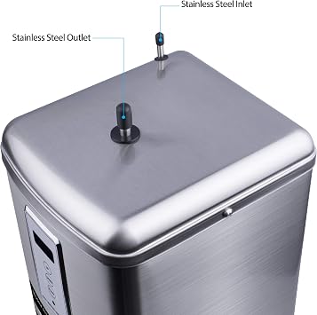 Ready Hot 41-RH-300-F570-BN Instant Hot Water Dispenser System, 2.5 Quarts, Digital Display Single Lever Hot Water Faucet Brushed Nickel