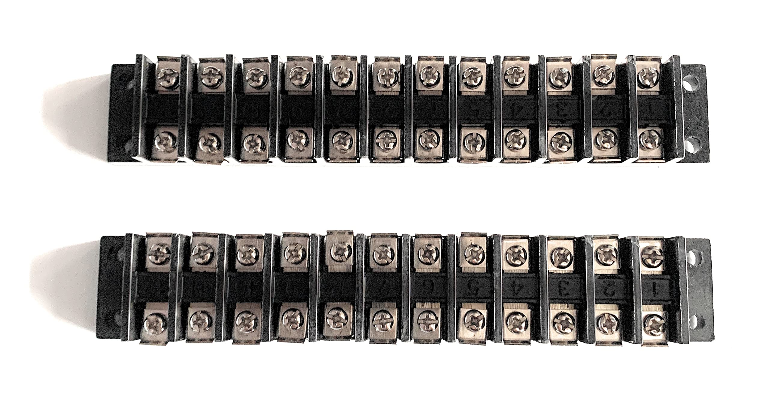 Litost® Control Panel 12 Way 30A 500V AC Bakelite Connector Strip Terminal Blocks High Temp Bakelite Strip Open Type Connectors Pack of- 2-image-49