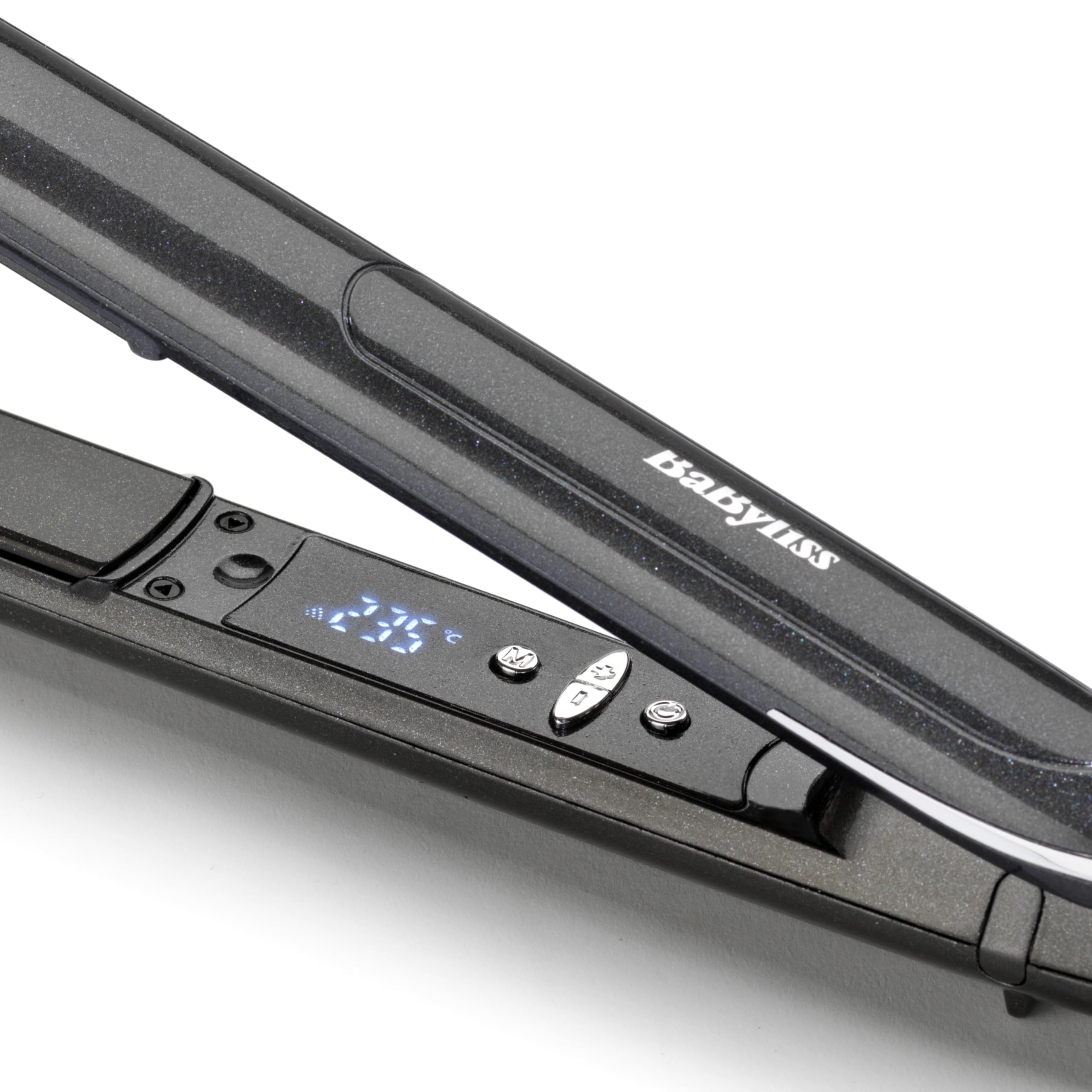 BaByliss ST259E Plancha de pelo profesional Platinum Diamond 235, Iónica, Función Memoria, 140°C - 235°C, Placas cerámicas, compacta