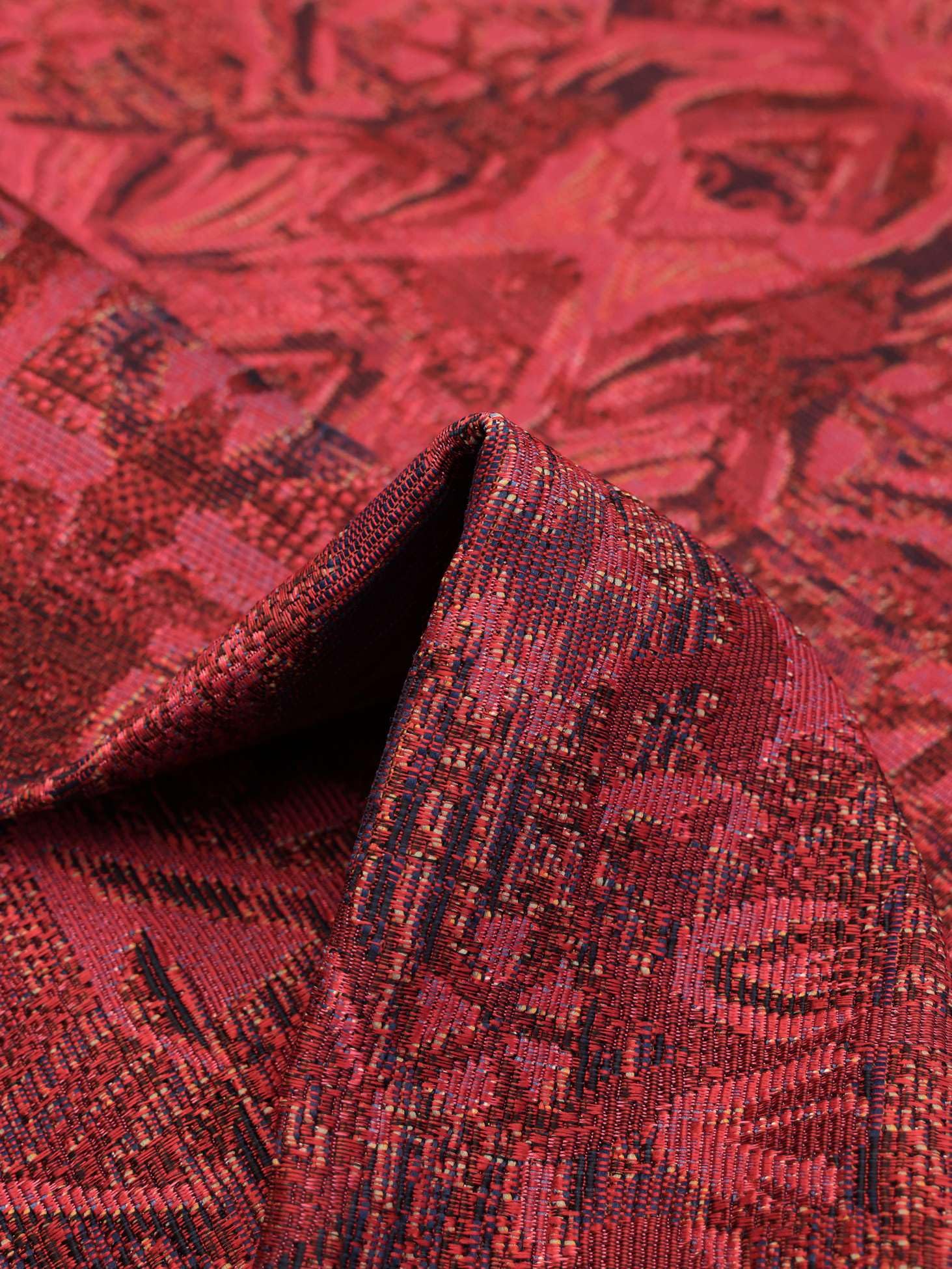 RugVista Amour, Alfombra Interior y Exterior, Orientales, 160 x 230 cm, Rectangular, Pelo Corto, Patio, Lavado a Mano, Resistente los Rayos UV, Oscuro Rojo