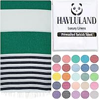 Vista 10 de Havluland - Juego de toallas de baño (100 % algodón turco)