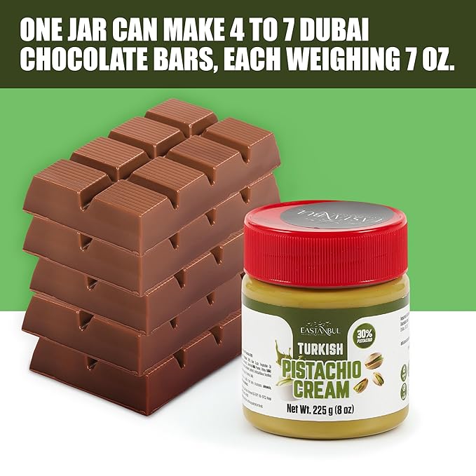 Crema de Pistacho Eastanbul, 8 oz, Manteca de Pistacho, Untable Turco miniatura 5