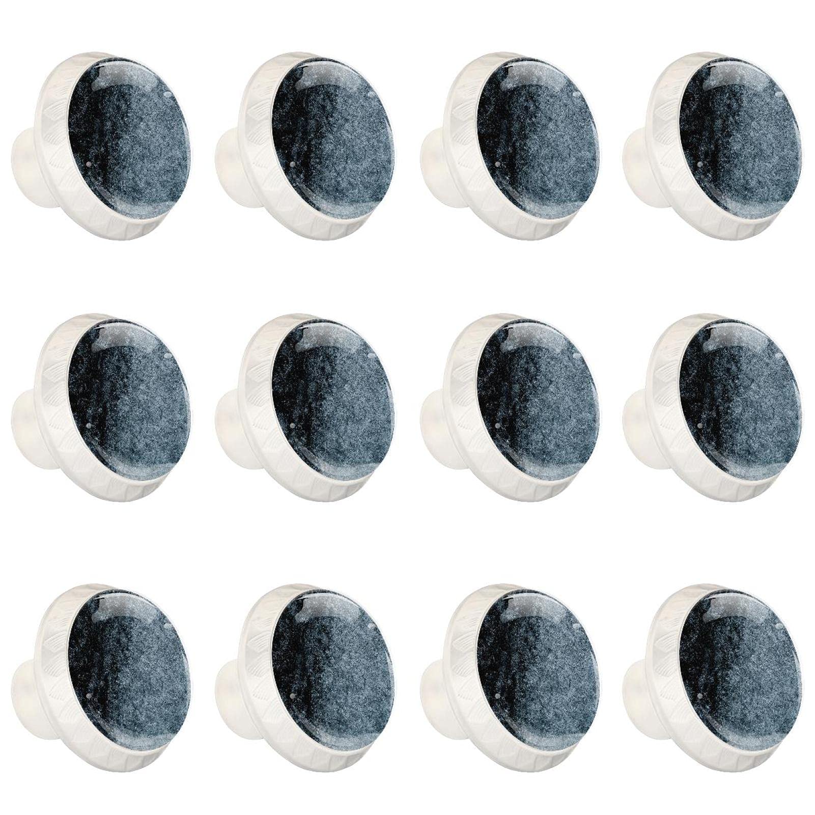 Commode tirer la poignée ronde design vagues grises pour meuble 12 PCS