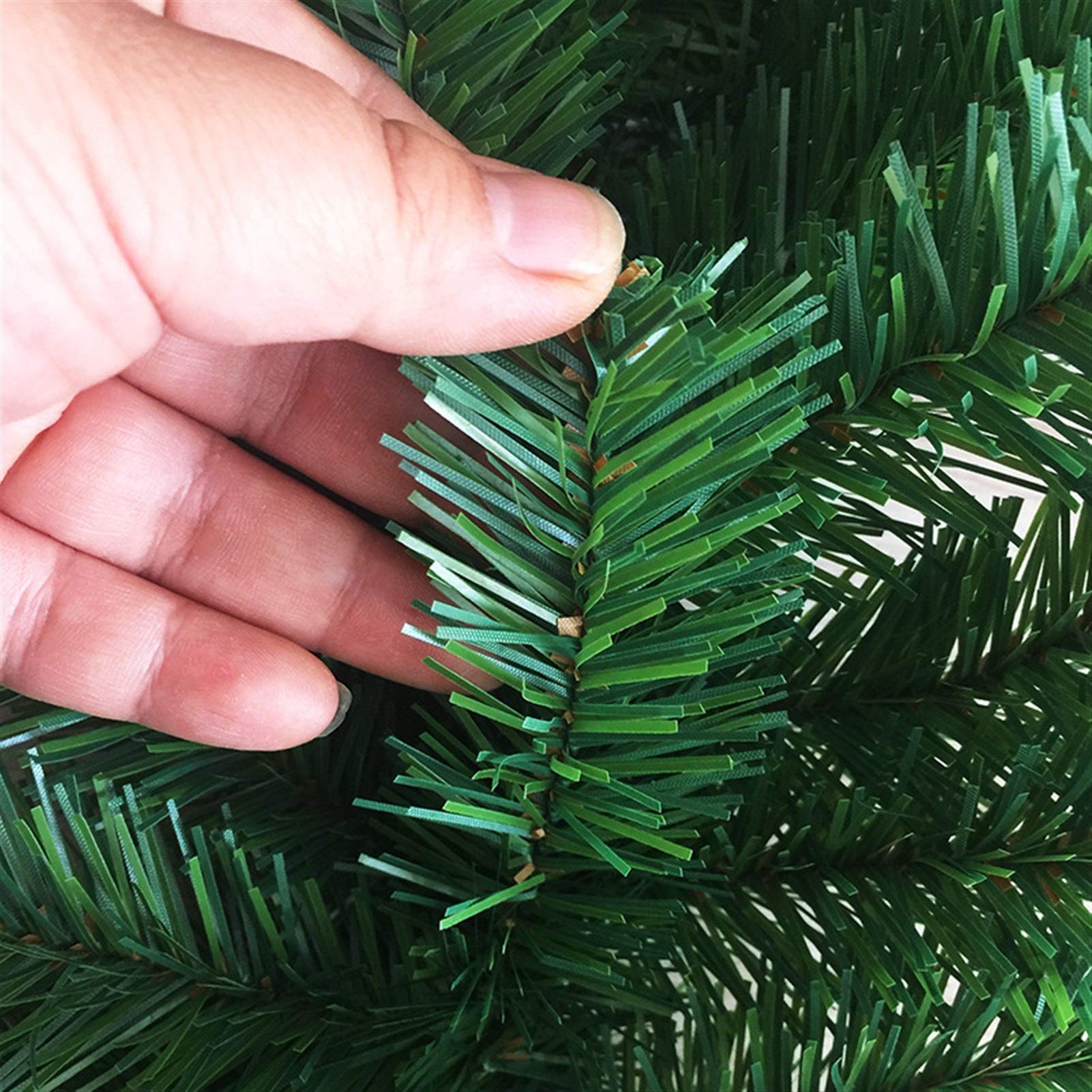 Wianek bożonarodzeniowy 2,7 ​​m Sztuczna zieleń Świąteczna girlanda Wianek Xmas Strona główna Dekoracje świąteczne Sosna Rattan Wiszą ozdoby, Xmas Wianek wianek
