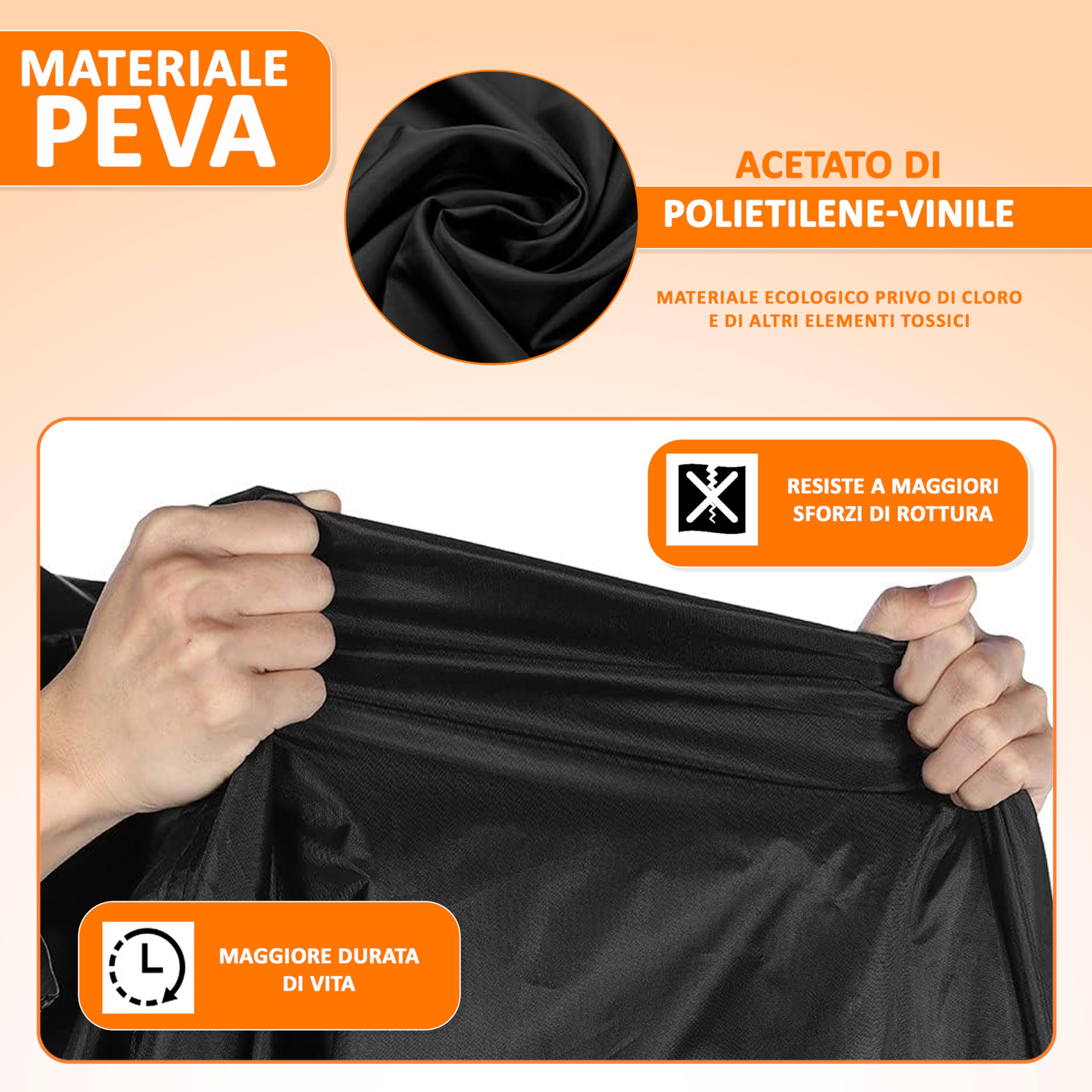 Copertura per auto SUV adatto a tutti i tipi di SUV fuoristrada 4x4 furgoni monovolume familiari materiale PEVA copertura esterna furgone