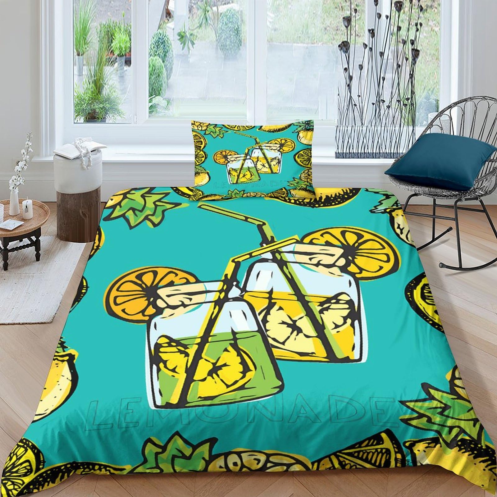 Parure de lit fruits 3D housse couette pour enfant