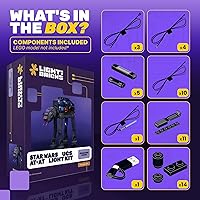Vista 5 de Kit de luces LED compatible con Lego Star Wars UCS at-at 75313 - Juego de iluminación para el modelo Lego 75313 (modelo no incluido)