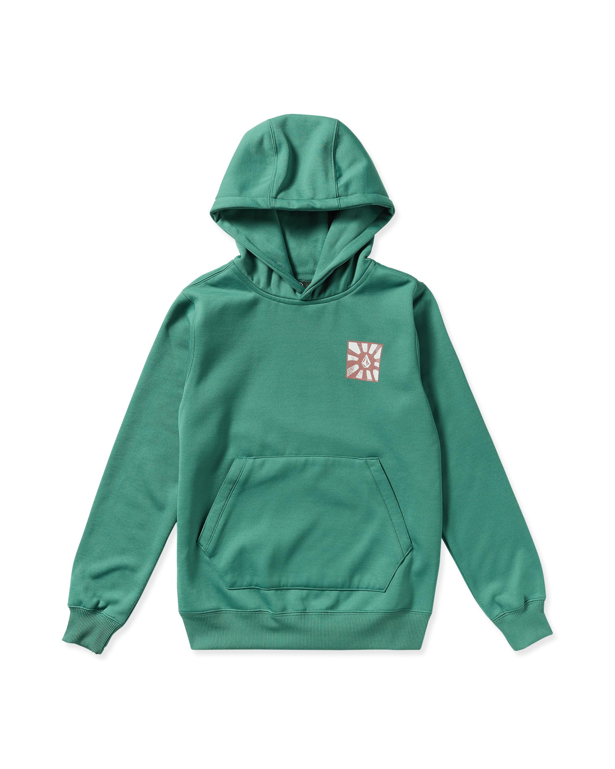 Volcom Felpa con Cappuccio Idrorepellente in Pile Unisex per Bambini