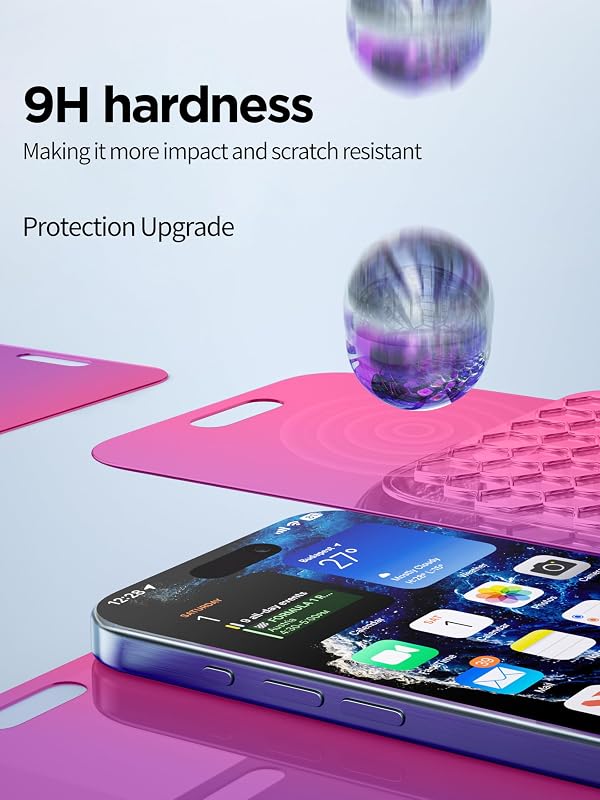 PDDKISS Compatible for iPhone 15 Pro Max Privacy Screen Protector by PDDKISS - Used condition - Image 4