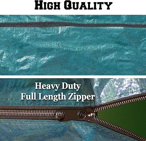 Miniatura 7 de BenefitUSA Bolsa de almacenamiento para árbol de Navidad artificial grande y resistente, para limpiar hasta 8 pies (rojo)