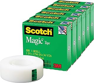Scotch, MMM81011296PK, Magic Tape, 6 / Pack, Clear