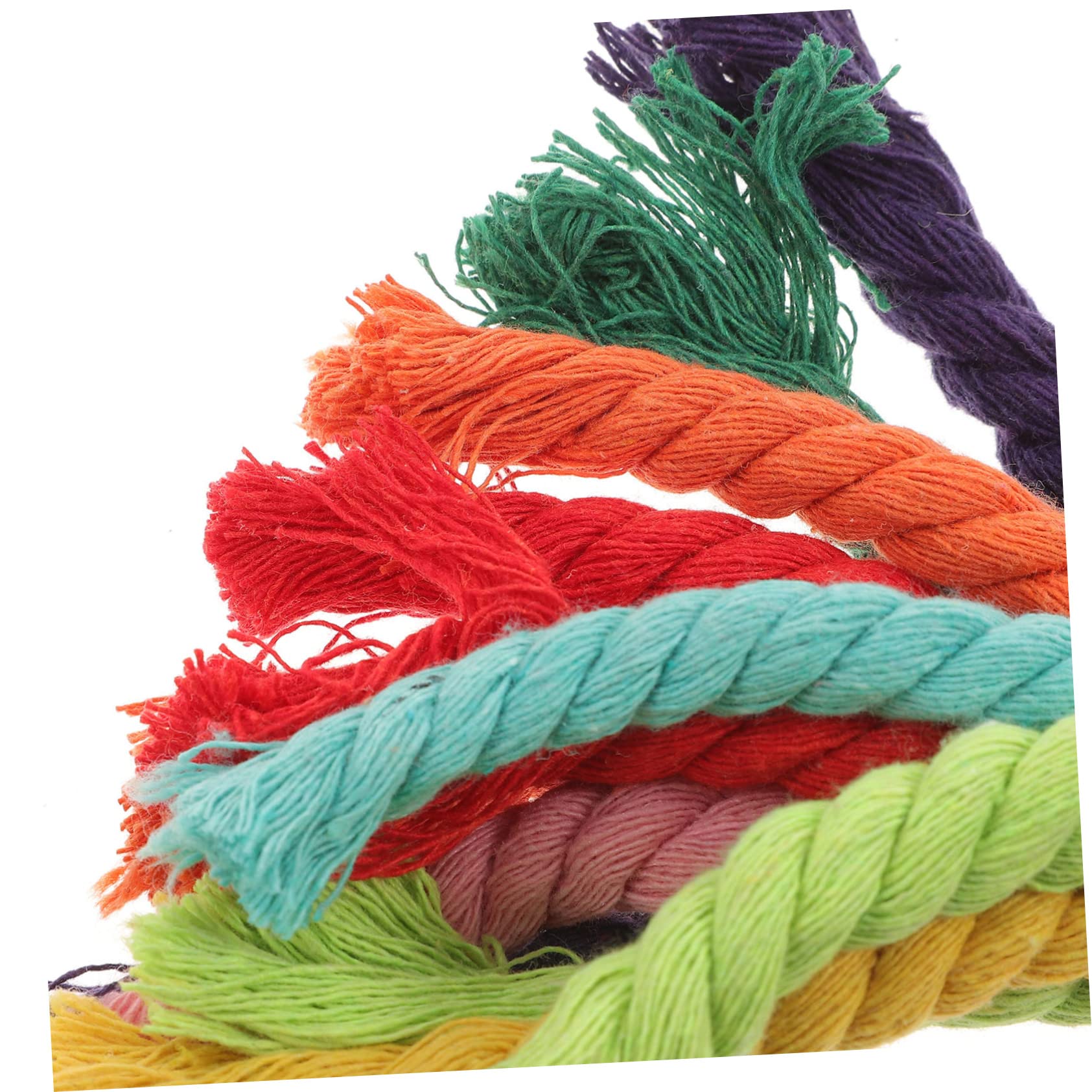 minkissy 5piezas Juguete De Masticar para Aves y Cuerda De Algodón Resistente para Periquitos Agapornis y Aves Juguete Colgante para Aburrimiento
