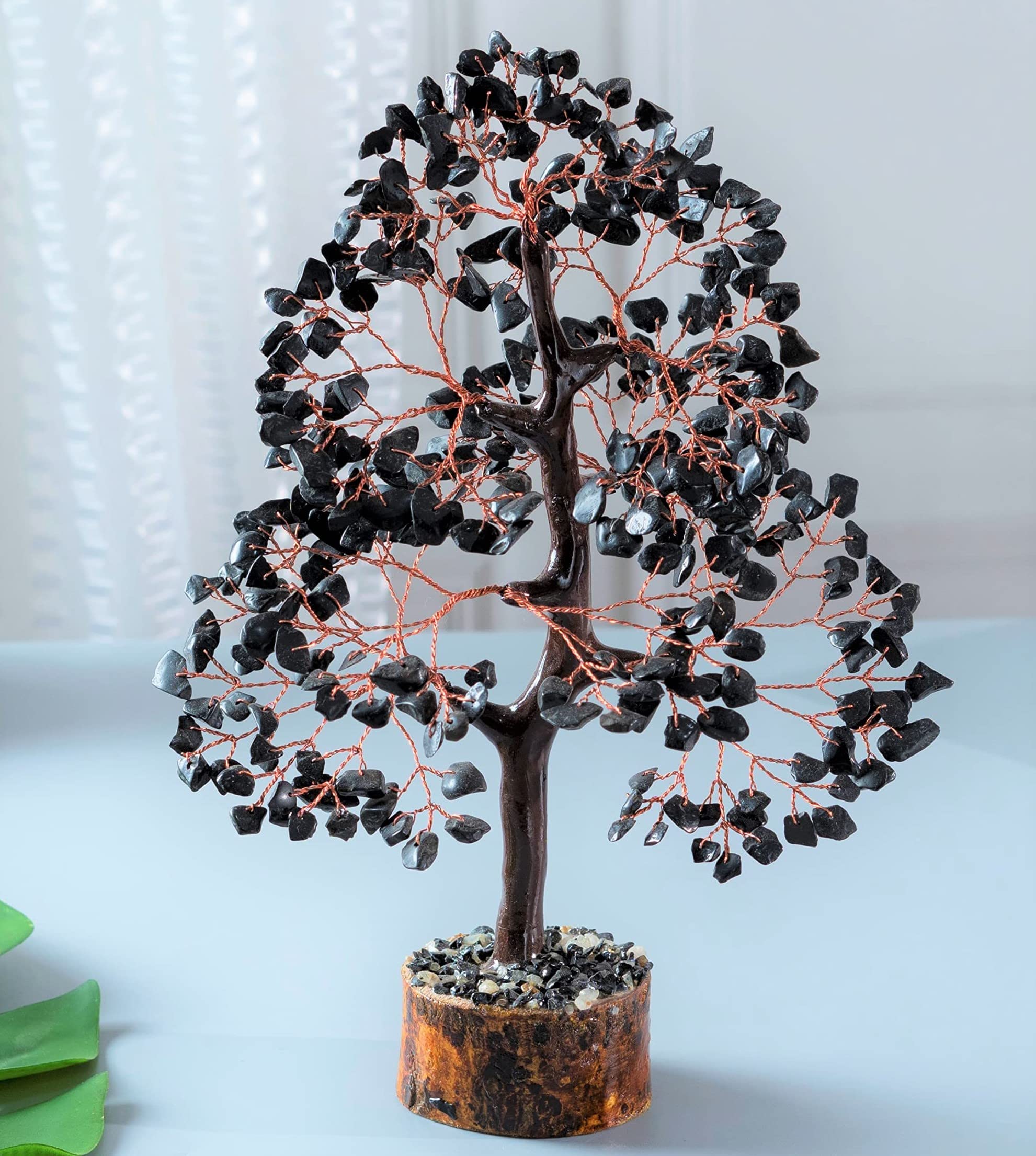 Crocon® Black Tourmaline Birthday Gifts for Women, Men & Friends, Tree of Life Crystals and Healing Stones, Home & Office Decor, Money Tree, Women