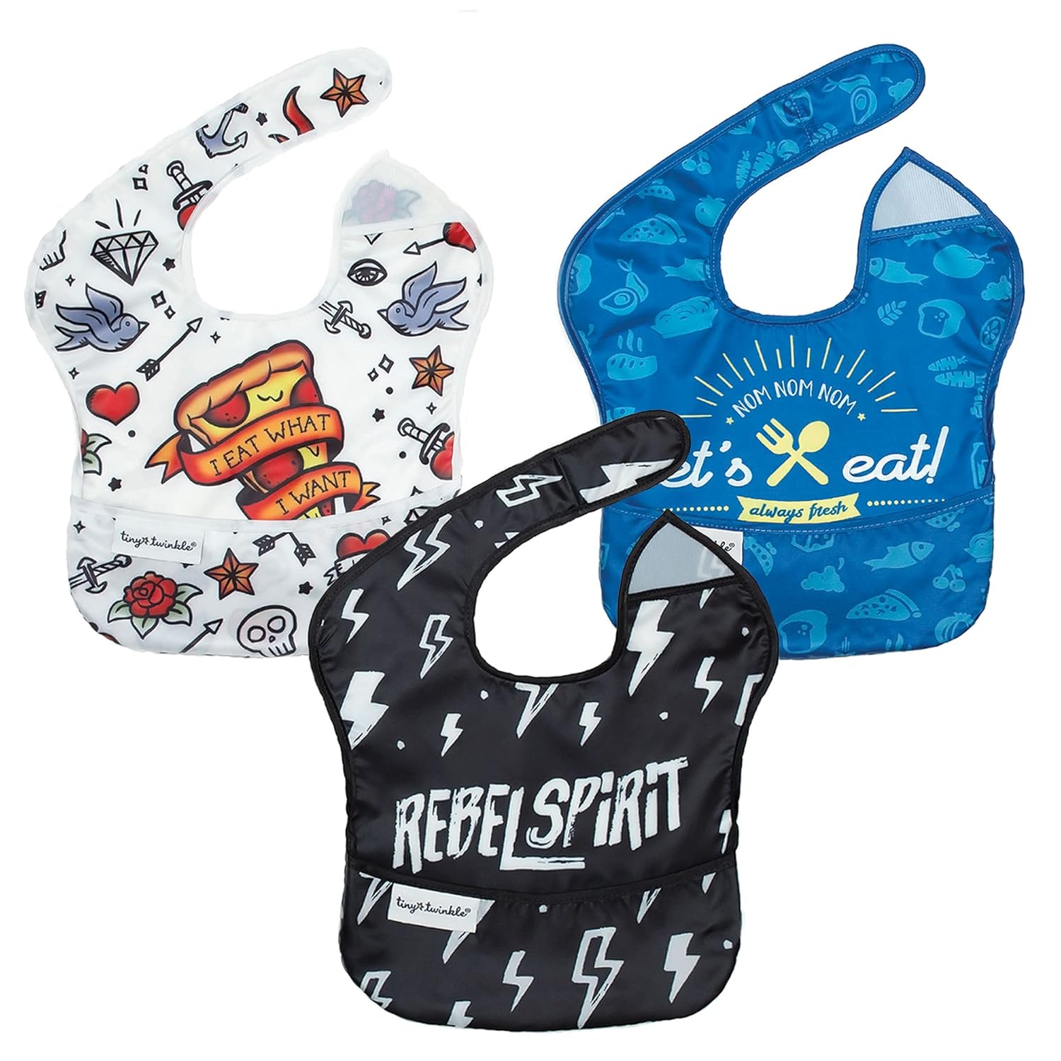 Tiny Twinkle MessProof Baby Bib Waterproof Bib for Baby
