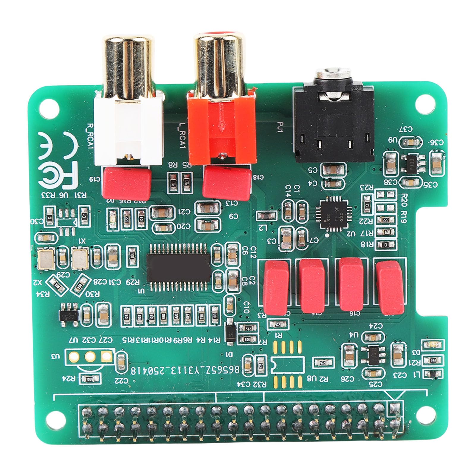 Bewinner Cappello DAC HiFi Scheda di Riproduzione Musicale HiFi Pi 4 384KHz 32Bit per Audiofili e Appassionati di Fai da Te