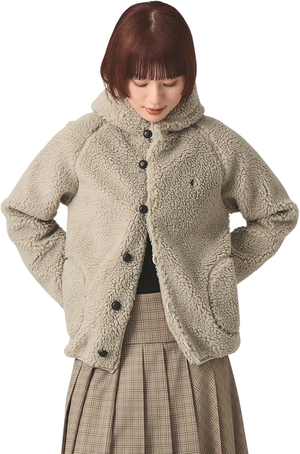 Amazon.co.jp: [レイビームス] ブルゾン Gymphlex ボア フード