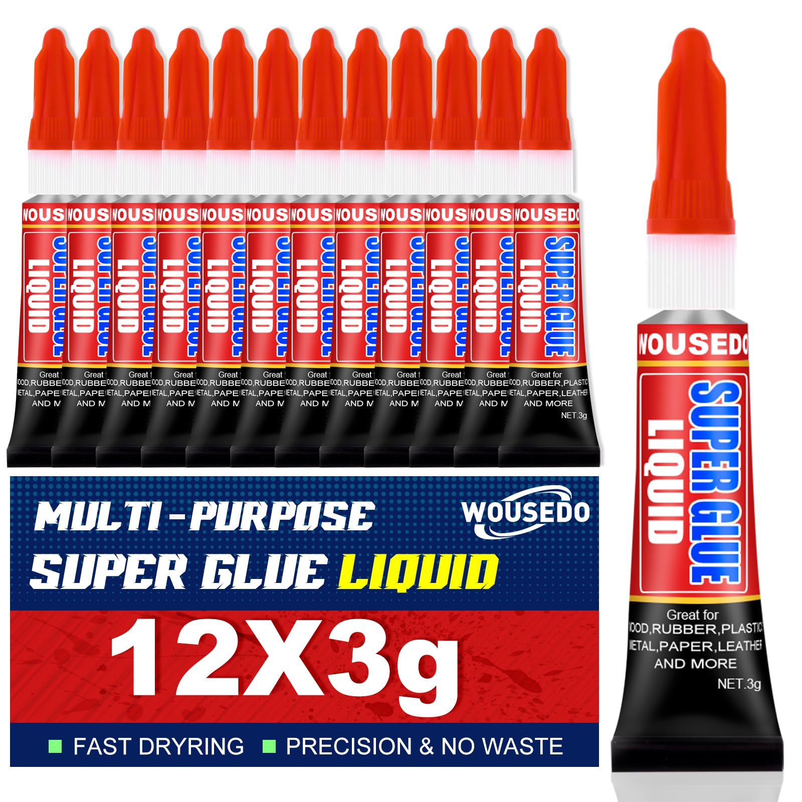 WOUSEDO 12-Tube Super Glue Review
