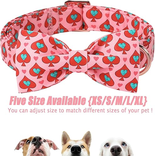 Miniatura 263 de Collar de perro con bandera estadounidense con pajarita, collar patriótico para perros pequeños, medianos y grandes, talla XS