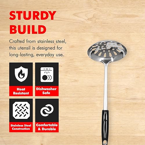 Miniatura 2 de Chef Craft Select - Espátula volteadora de acero inoxidable, Skimmer, 6