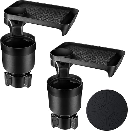 SEVEN SPARTA Expansor y bandeja para portavasos de automóvil compatible con Yeti de 20/26/30 onzas, Hydro Flasks de 32/40 onzas, Nalgenes