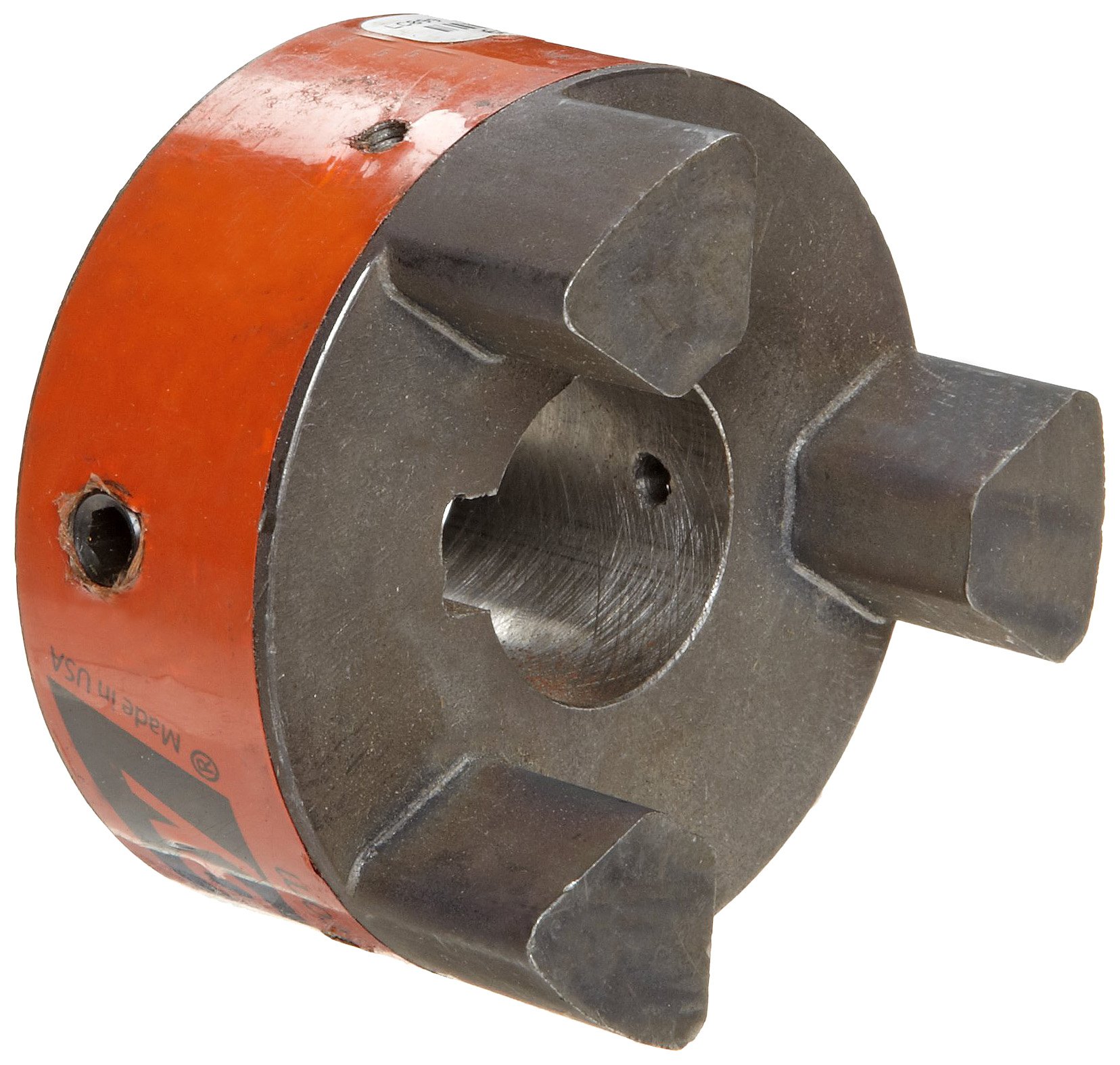 Lovejoy 58595 Size LC095 Jaw Coupling Hub, Metric, 25 mm Bore, 53.594 mm OD, 8 mm x 3.3 mm Keyway