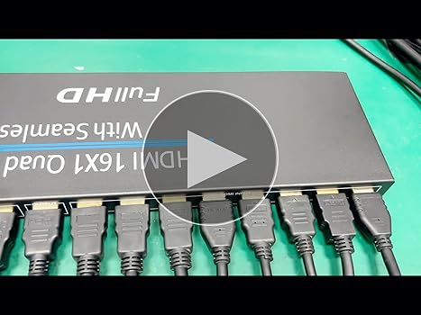 Amazon.co.jp: HDMI 画面切り替え器 16x1 1080p HDMI画面分割