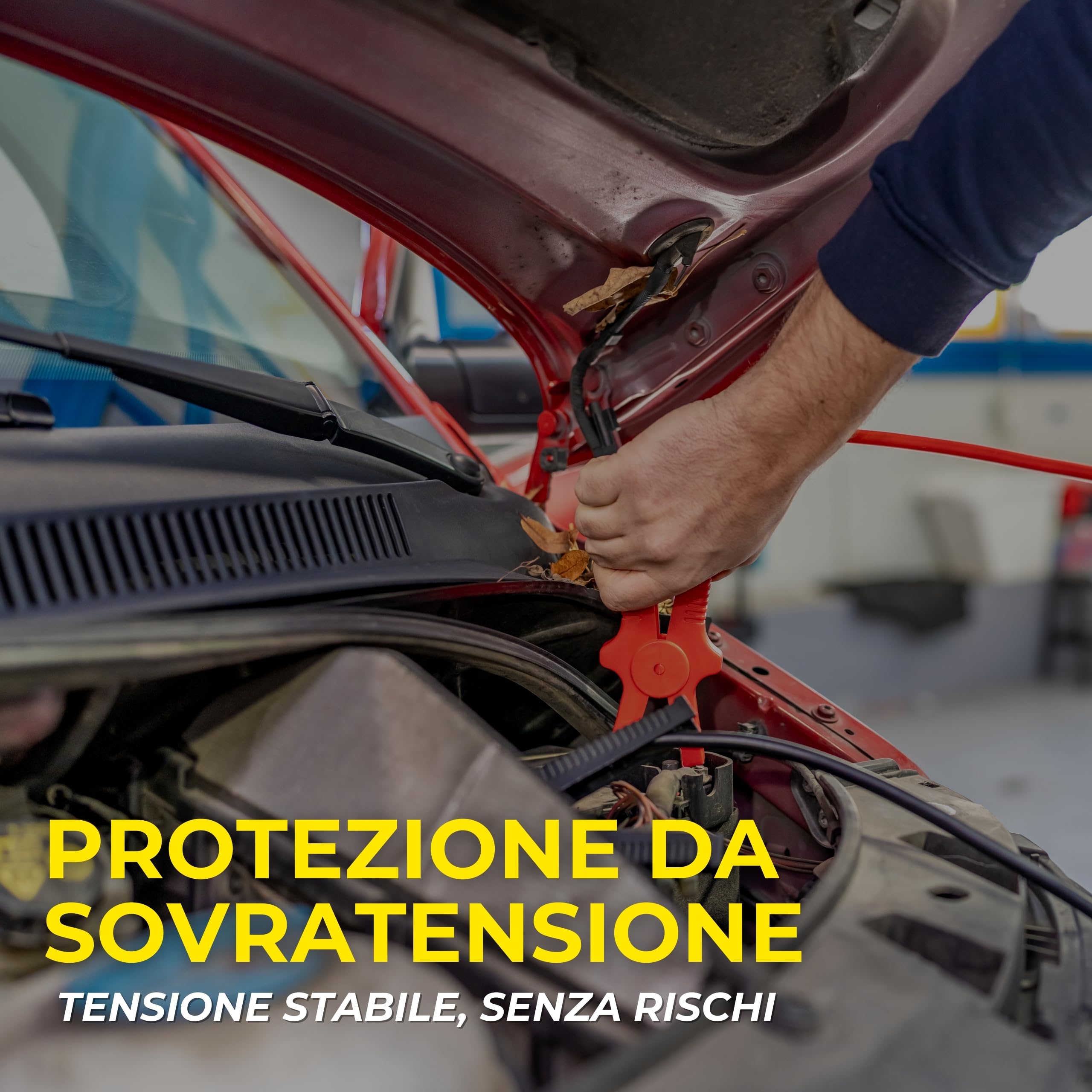 Goodyear Jump Starter Rozrusznik Awaryjny 8000 Mah, Wielofunkcyjny, Litowy, do Samochodów z Silnikiem Benzynowym i Wysokoprężnym, Funkcja Powerbanku, Latarka LED, 3 Tryby Pracy