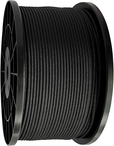 Miniatura 88 de Cuerda Paracord de 550 libras, 7 hebras de cuerda de paracaídas de 100 pies 0.157 in, cuerda de paracaídas de nailon para campamento, camuflaje