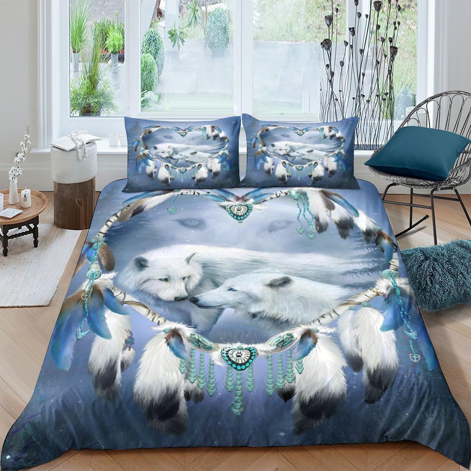 Ctjqhvkz Style-8 3D Printed Polar Bear Blue Fitted Sheet Microfiber Soft Breathable Arctic Landscape Mattress Cover For Bedroom Decor Single（135X200cm）
