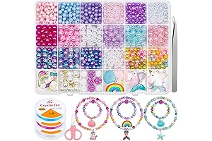 Cludoo 773Pcs Mermaid Charm DIY Bead Kit for Kids: Unleash Imaginative Jewelry Making Adventures