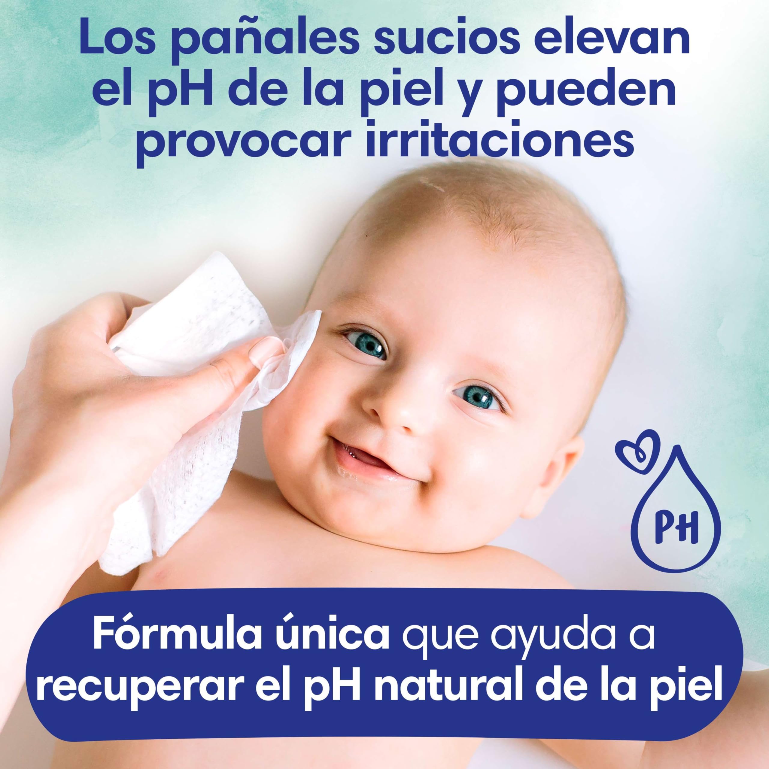 Dodot Toallitas Pure Aqua Para Bebé, 672 Toallitas (14 Pack De 48 Unidades), Ayuda A Restaurar El PH Natural De La Piel, 99% Agua, Sin plástico