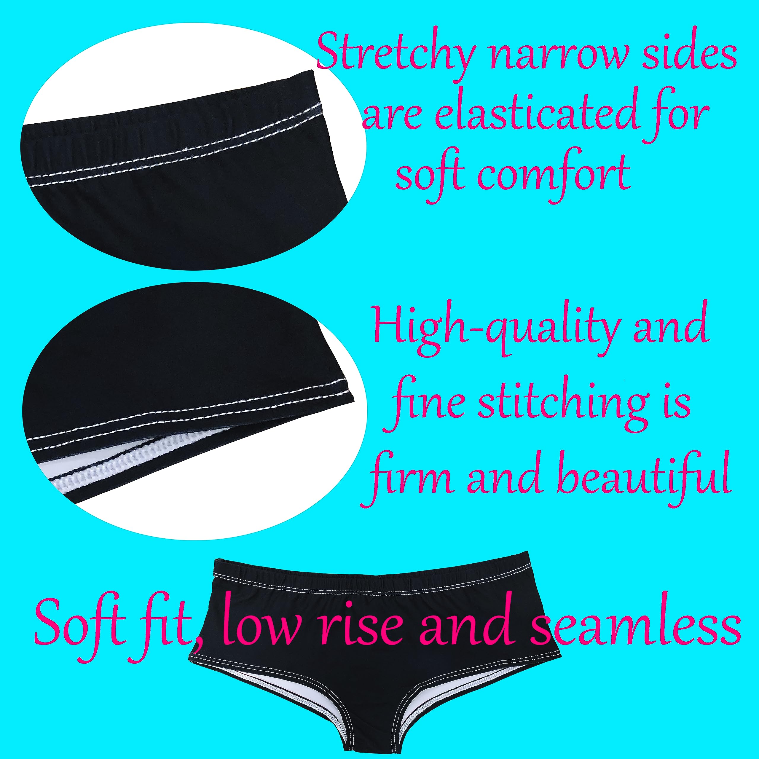 JIQIMEI Women's Underpants Funny Panties, Soft and comfortable Low rise sexy, Give her a gift of love