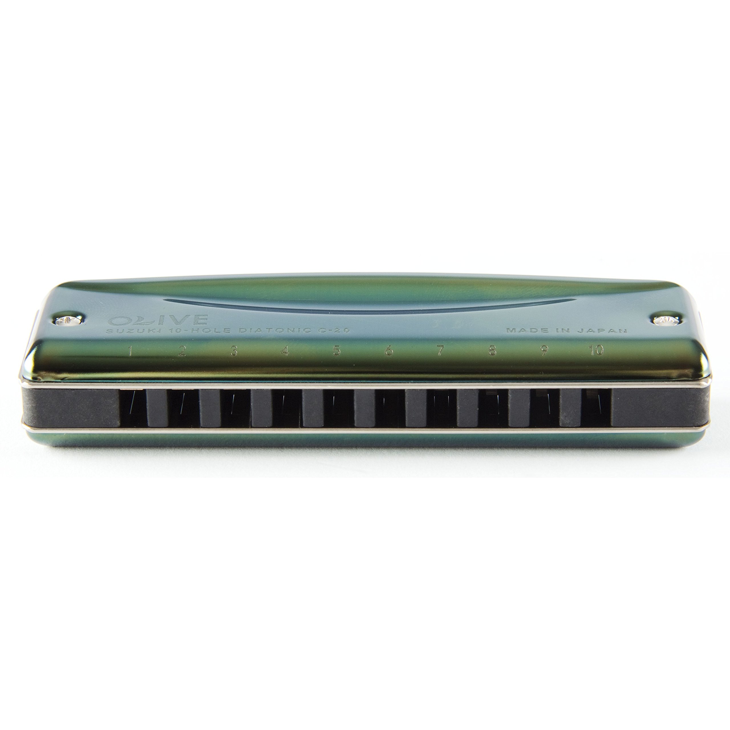 Suzuki Harmonica Olive C-20 Key F C-20F 2