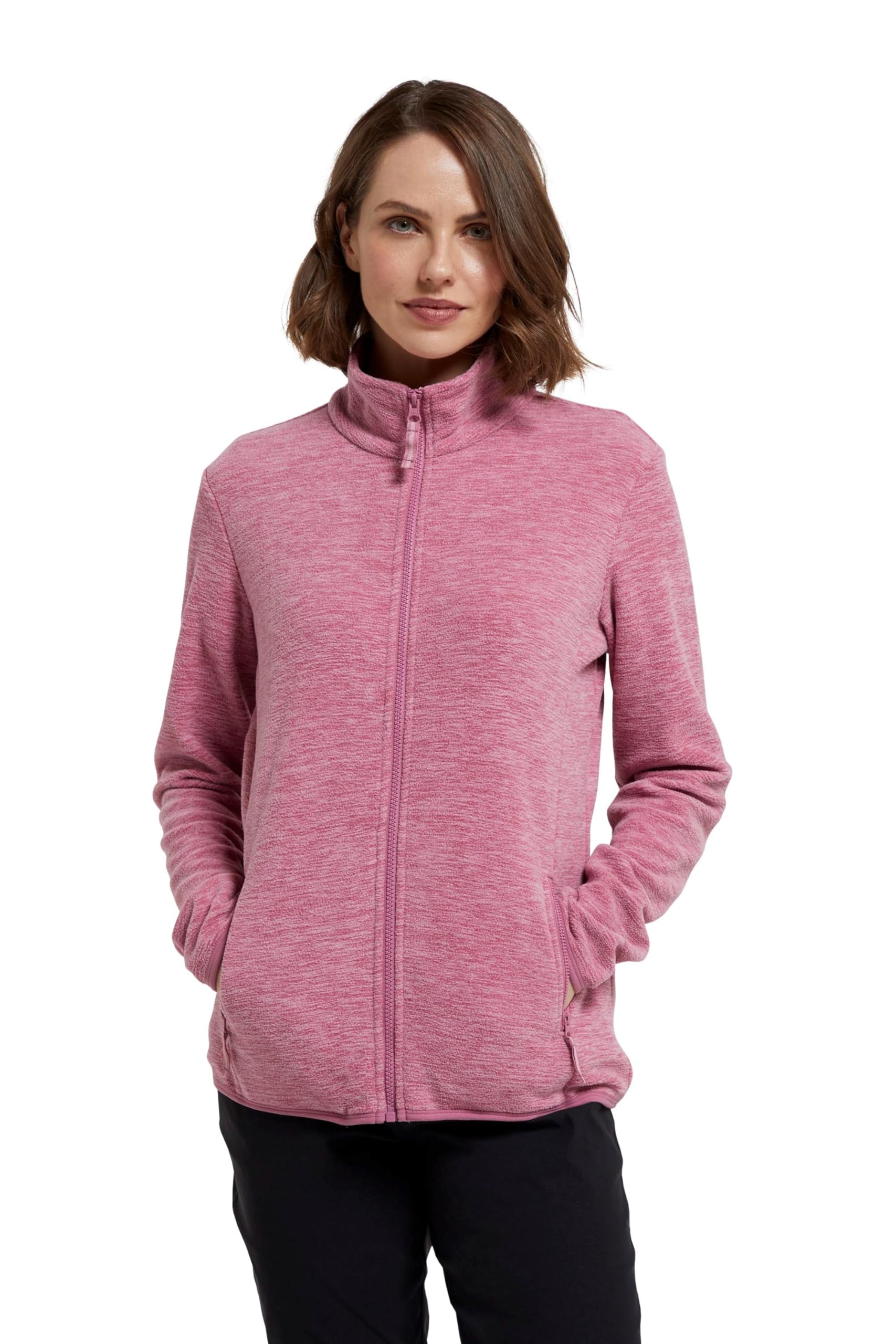 Snowdon Melange II Womens Full-Zip Fleece - Pink