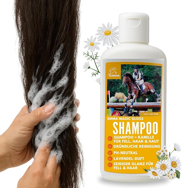 Champú para caballos 500ml I champú suave para caballos manzanilla ph neutro I cuidado del caballo pelaje…