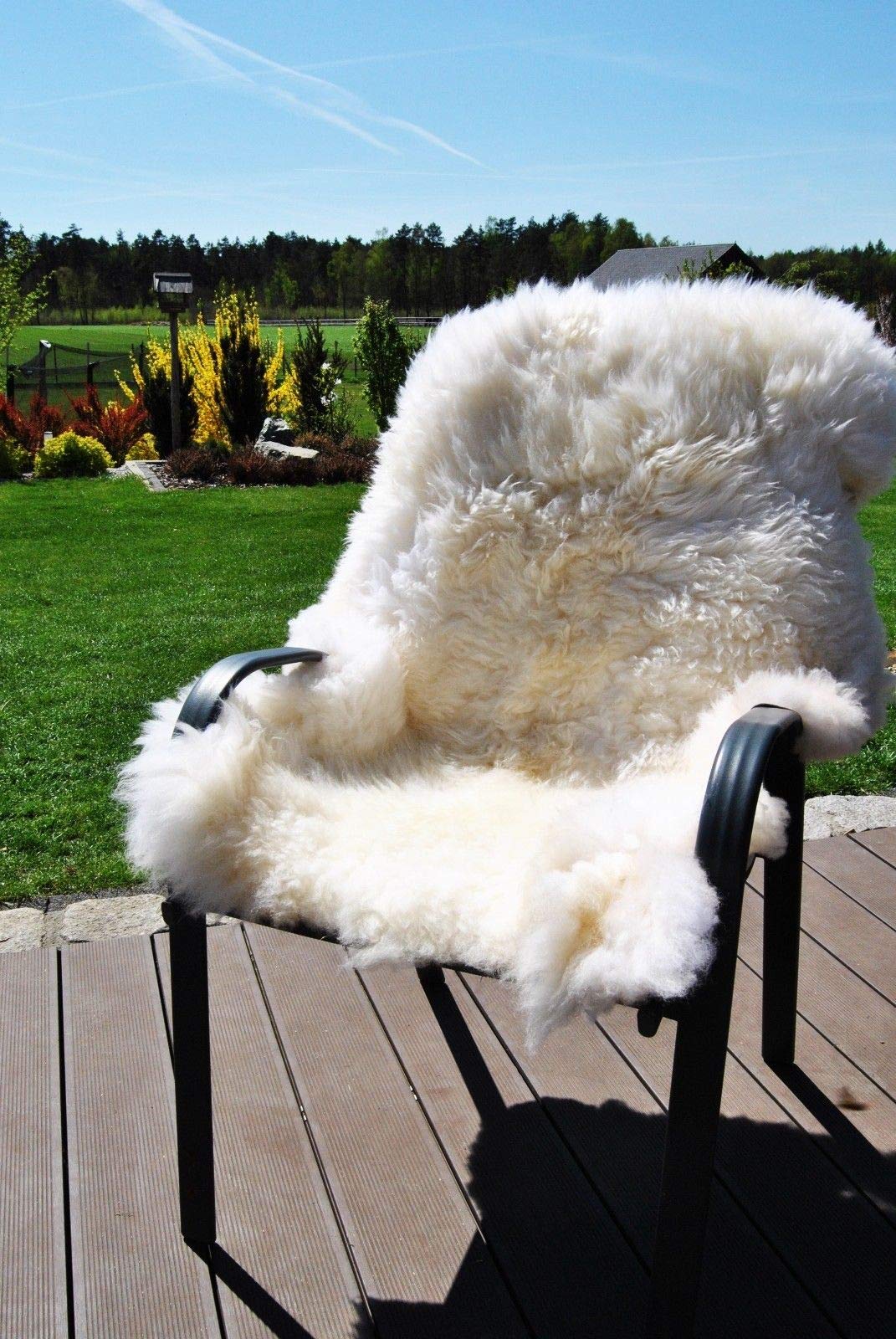 Merino Wool Islandais pour Chambre Chambre, Housse de canapé, Housse de Chaise/Merveilleux en Peau de Mouton Tapis Peau de Mouton véritable Tapis Fourrure de Mouton Tapis pour Le Salon Maison déco.