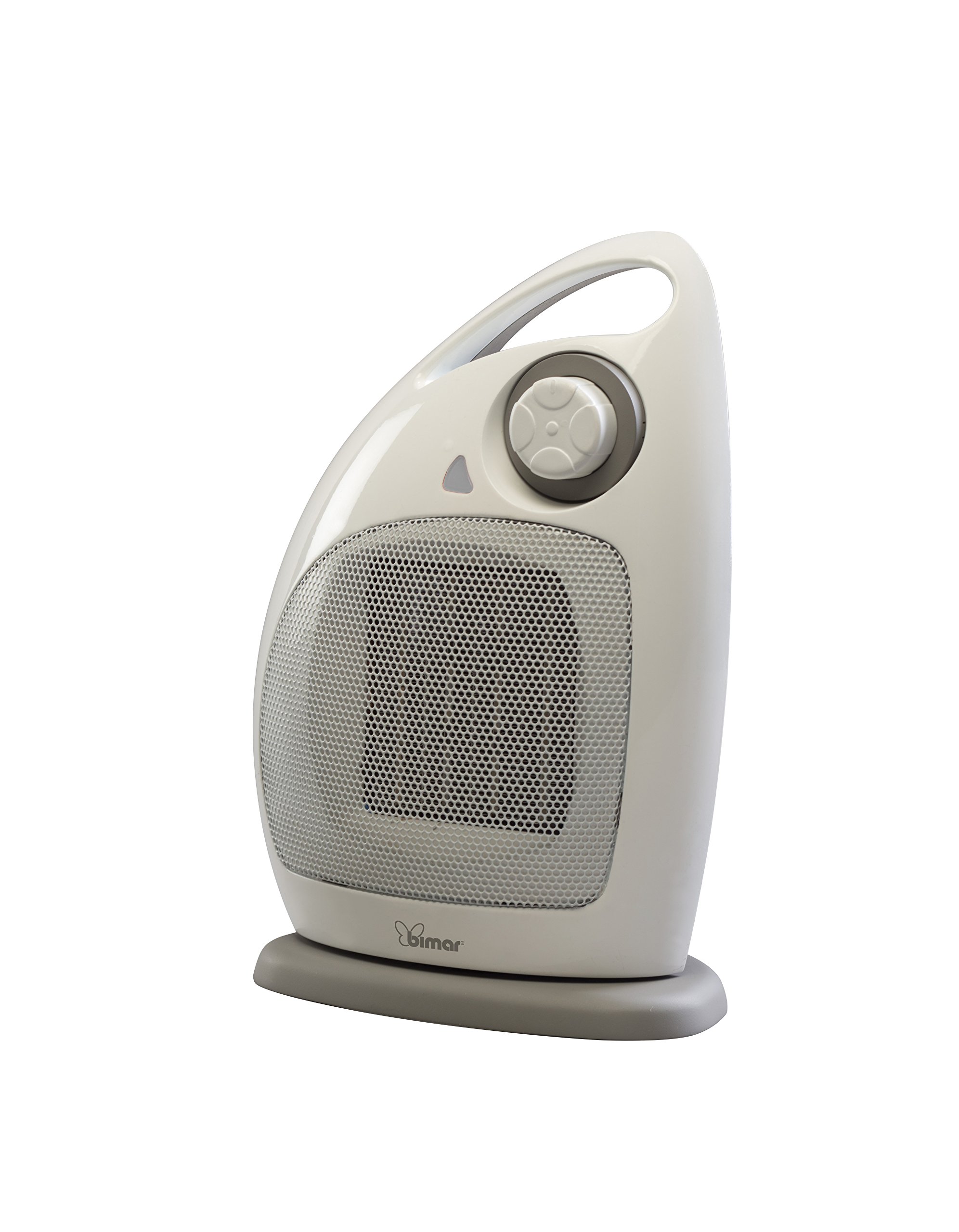 bimar HP102 Stufetta Elettrica, Termoventilatore Elettrico da 1500W a Basso Consumo con Termostato Regolabile e 2 Potenze di Riscaldamento, Corpo in Plastica con Maniglia Integrata, da Tavolo
