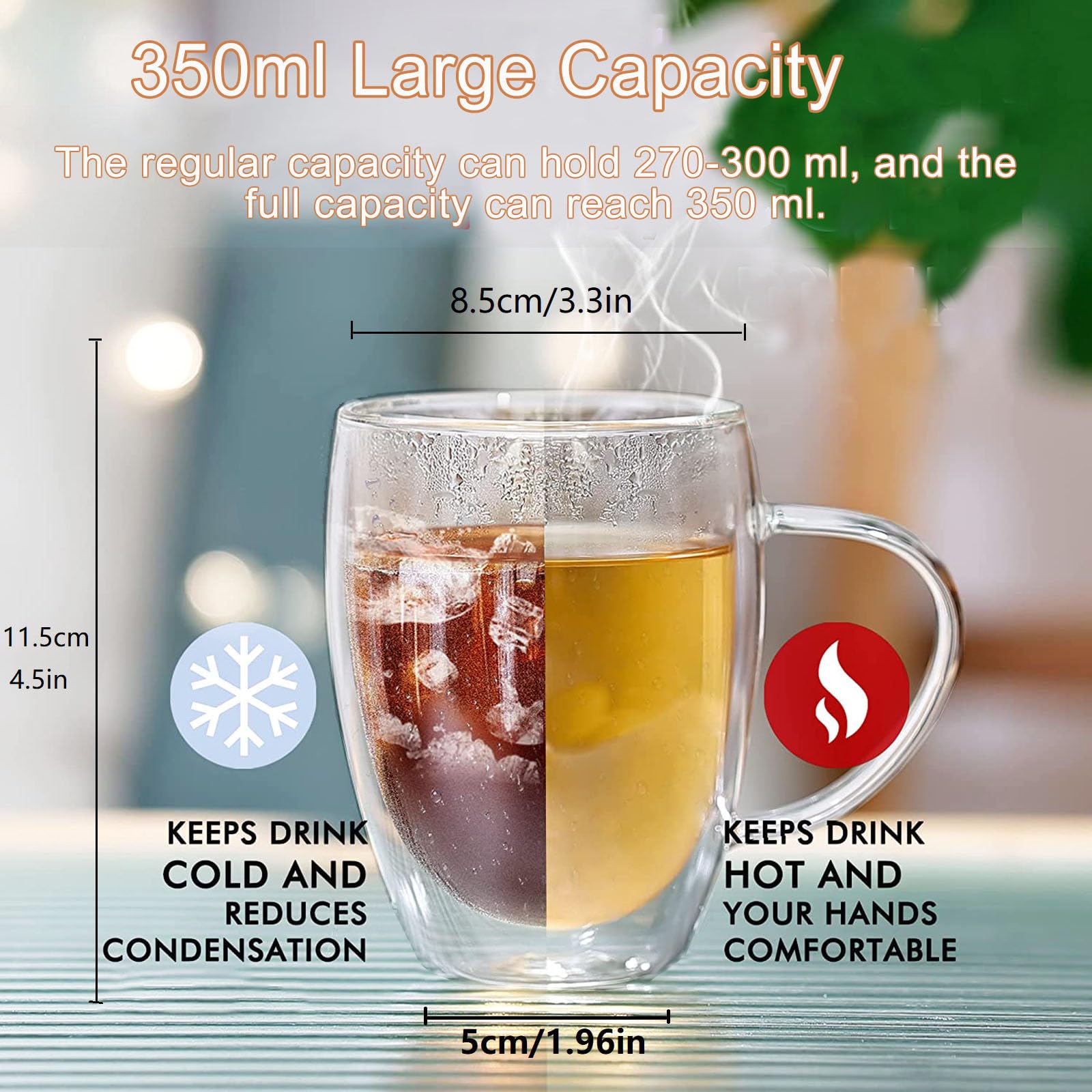 Moritz & Moritz 6 x 300 ml Doppelwand-Thermo-Gläser für Latte Macchiato Kaffee e