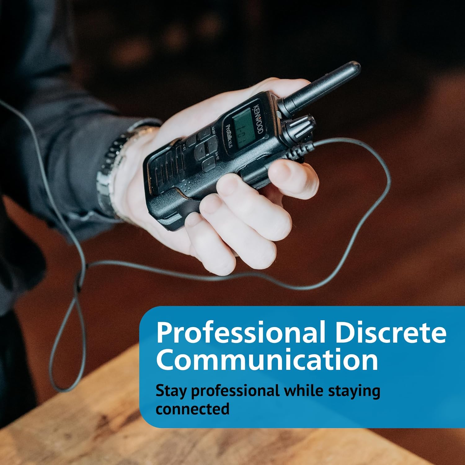 KENWOOD ProTalk Portable UHF Two-Way Radio, 2W Power, VOX and Privacy Talk, 6 Channels, 10 Call Alerts, Durable MIL-STD 810, 16-Hour Battery, 6-Mile Range Walkie Talkie, Backlit LCD Screen, PKT-300U