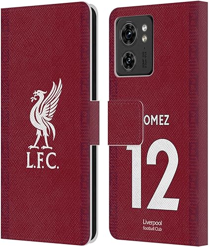 Head Case Designs Officially Licensed Liverpool Football Club Joe Gomez 202223 Players Home Kit Leather Book Wallet Case Cover Compatible with